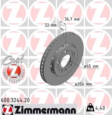 Remschijf Coat Z 600324420