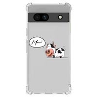 Google Pixel 7A Stevig Bumper Hoesje Cow - thumbnail