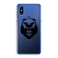 Angry Bear (black): Xiaomi Mi Mix 3 Transparant Hoesje