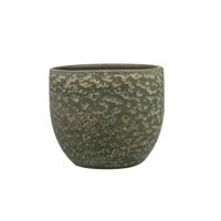 Ter Steege Plantenpot Lava Stone - groen - D29 x H26 cm - binnen - bloempot