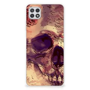 Silicone Back Case Samsung Galaxy A22 5G Skullhead