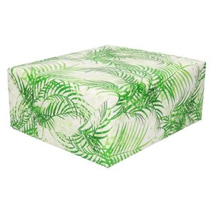 2x Inpakpapier/cadeaupapier wit/groen palmbomen 200 x 70 cm