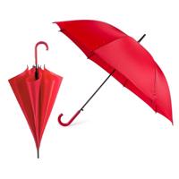 Automatische paraplu - 2x - rood - dia 107 cm - 82 cm lang - regen - polyester/metaal Automatische paraplu - 2x - rood - dia 107 cm - 82 cm lang - regen - polyester/metaal