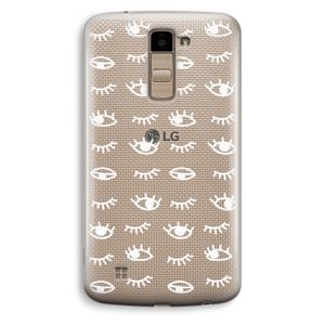 Eye pattern #3: LG K10 (2016) Transparant Hoesje