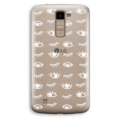 Eye pattern #3: LG K10 (2016) Transparant Hoesje