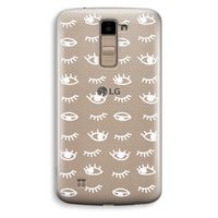 Eye pattern #3: LG K10 (2016) Transparant Hoesje