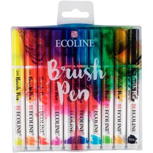 Talens markeerstiften Ecoline Brush Pen kleurenassorti 10 stuks