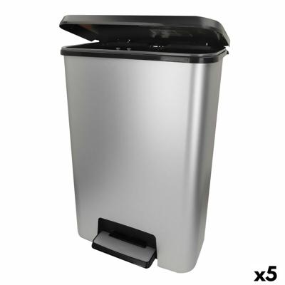 Vuilnisemmer Curver Grijs Plastic 50 L (5 Stuks)
