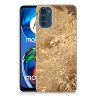 Motorola Moto E32/E32s TPU Siliconen Hoesje Marmer Creme