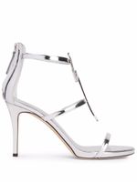 Giuseppe Zanotti sandales Harmony G en cuir - Argent