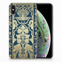 Apple iPhone Xs Max | TPU Case | Beige Flowers