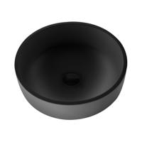 Waskom BWS Veroni 13x40x40 cm Hoog Rond Solid Surface Zwart Boss & Wessing Waskom BWS Veroni 13x40x40 cm Hoog Rond Solid Surface Zwart Boss & Wessing
