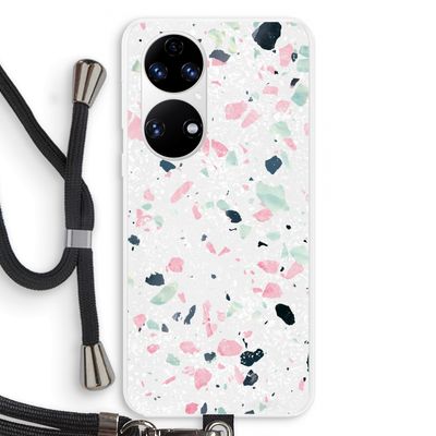 Terrazzo N°3: Huawei P50 Transparant Hoesje met koord