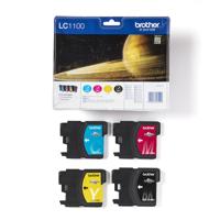 Brother LC1100VALBP inktcartridge 4 stuk(s) Origineel Zwart, Cyaan, Magenta, Geel - thumbnail