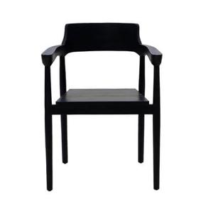 DÉJA Living - Tuinstoel - Zwart Teakhout - Zithoogte 47cm - Hazel