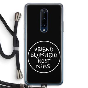 Vriendelijkheid: OnePlus 7 Pro Transparant Hoesje met koord