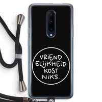 Vriendelijkheid: OnePlus 7 Pro Transparant Hoesje met koord