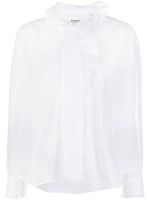 MARANT ÉTOILE chemise Pamias à volants - Blanc