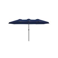 Extra grote parasol met zwengel, zwart