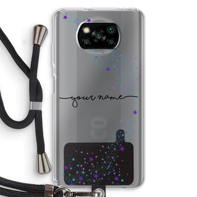 Sterren: Xiaomi Poco X3 NFC Transparant Hoesje met koord