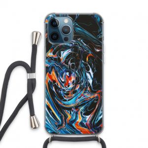 Black Unicorn: iPhone 13 Pro Max Transparant Hoesje met koord