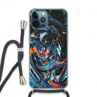 Black Unicorn: iPhone 13 Pro Max Transparant Hoesje met koord