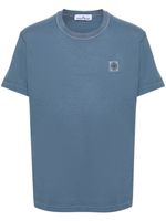 Stone Island t-shirt en coton à patch logo - Bleu - thumbnail