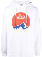 Woolrich hoodie à logo imprimé - Blanc