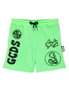 Gcds Kids short de sport à logo imprimé - Vert