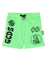 Gcds Kids short de sport à logo imprimé - Vert - thumbnail