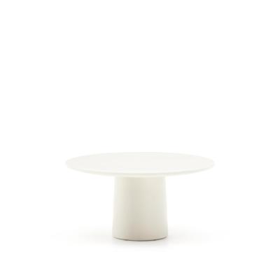 Kave Home Ronde Salontafel 'Albanella' Cement, 85cm, kleur Wit