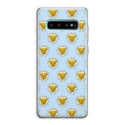 Leeuwenkoppen: Samsung Galaxy S10 Plus Transparant Hoesje