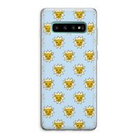 Leeuwenkoppen: Samsung Galaxy S10 Plus Transparant Hoesje