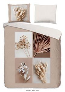 Good Morning Dekbedovertrek "droog bloemen" - Zand - (240x200/220 cm) - Katoen
