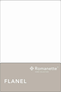 Flanellen Lakens Romanette Wit-150 x 250 cm