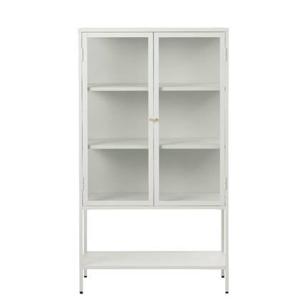 Nordic Home Ragnar hoog staande vitrinekast - 160 cm - wit