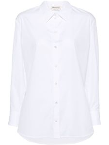 Alexander McQueen chemise en popeline de coton - Blanc