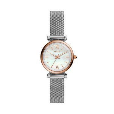 Horlogeband Fossil ES4614 Mesh/Milanees Staal