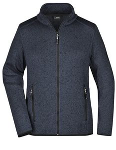 James+Nicholson JN761 Dames Knitted Fleece Jacket