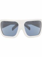 Rick Owens lunettes de soleil Davis à monture oversize - Blanc