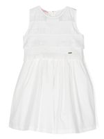 Liu Jo Kids robe sans manches à plaque logo - Blanc