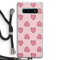 Ondersteboven verliefd: Samsung Galaxy S10 Plus Transparant Hoesje met koord