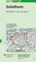 Wandelkaart - Topografische kaart 233 Solothurn | Swisstopo - thumbnail