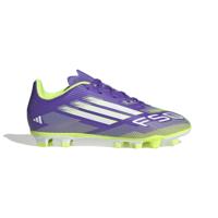 adidas F50 Club Gras / Kunstgras Voetbalschoenen (MG) Kids Paars Wit Neongeel