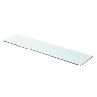 Wandschap transparant 90x20 cm glas