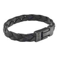JOSH Heren Leren Armband Zwart | 24902-BRA