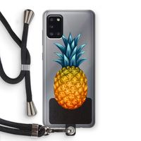 Grote ananas: Samsung Galaxy A31 Transparant Hoesje met koord