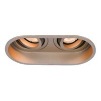 Artdelight Inbouwspot Rex 2 lichts ovaal champagne