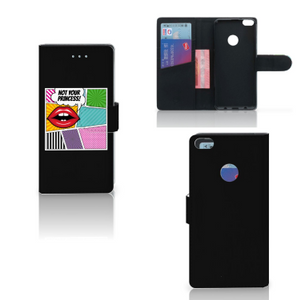 Huawei P8 Lite 2017 Wallet Case met Pasjes Popart Princess