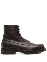 Brunello Cucinelli bottines en cuir - Marron